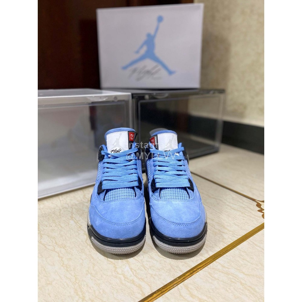 Nike Union Nk Air Jordan 4 Sneakers For Men And Women Blue