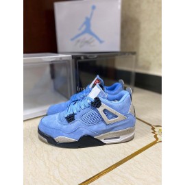 Nike Union Nk Air Jordan 4 Sneakers For Men And Women Blue