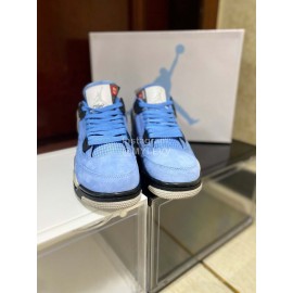 Nike Union Nk Air Jordan 4 Sneakers For Men And Women Blue