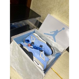 Nike Union Nk Air Jordan 4 Sneakers For Men And Women Blue