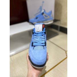 Nike Union Nk Air Jordan 4 Sneakers For Men And Women Blue