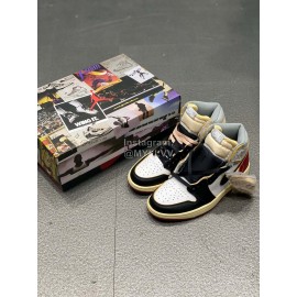 Union A-J 1 Retro High Og Nrg High Top Sneakers For Men And Women Black