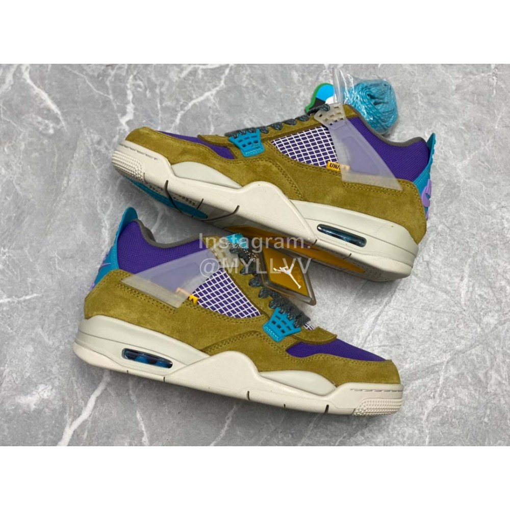 Union La Nike Air Jordan 4 Retro Spdesert Moss Sneakers