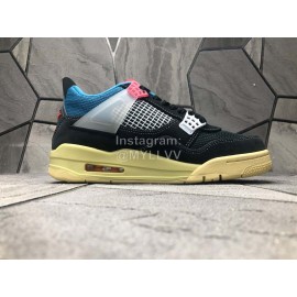 Nike Union La Air Jordan 4 Retro Off Noir Sneakers For Men And Women