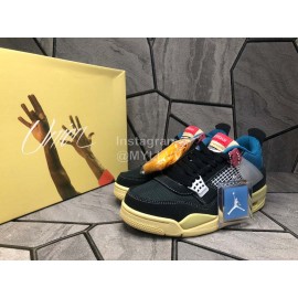 Nike Union La Air Jordan 4 Retro Off Noir Sneakers For Men And Women