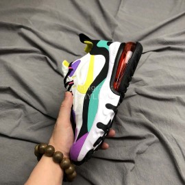 Nike Air Max 270 React Hyper Jade Running Shoes For Women White Purple