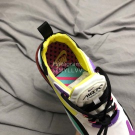 Nike Air Max 270 React Hyper Jade Running Shoes For Women White Purple