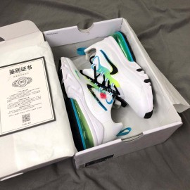 Nike Air Max 270 React Hyper Jade Running Shoes For Men And Women White Green
