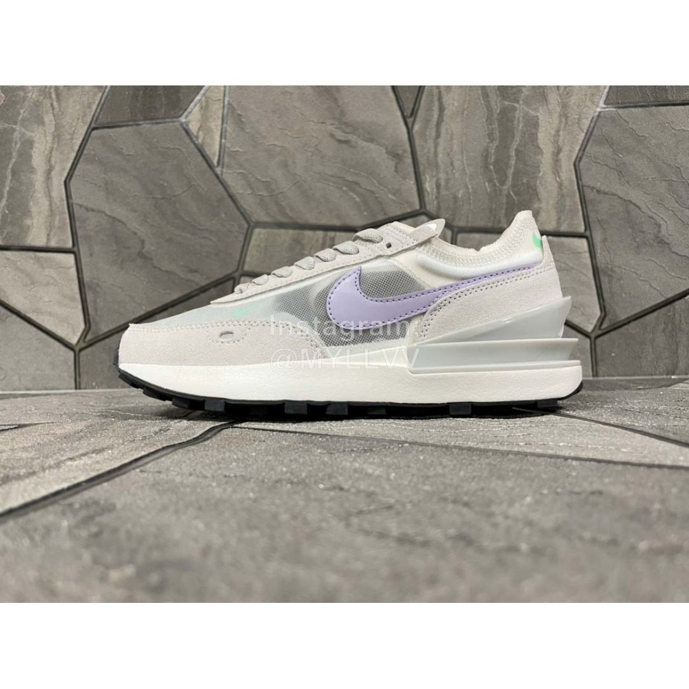 Sacai Nike Ldv Waffle Onesummit Whiteinfinite Llilac Sneakers For Men And Women Gray