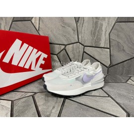 Sacai Nike Ldv Waffle Onesummit Whiteinfinite Llilac Sneakers For Men And Women Gray