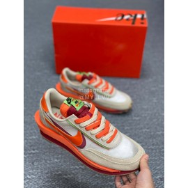 Sacai Nike Ldv Waffle Sneakers For Men And Women Orange