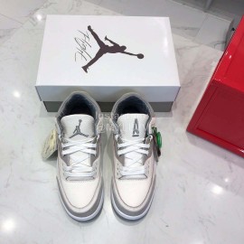 Nike Air Jordan 3 Basketball Shoes For Men White Gray