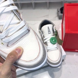 Nike Air Jordan 3 Basketball Shoes For Men White Gray