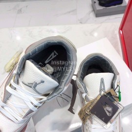 Nike Air Jordan 3 Basketball Shoes For Men White Gray