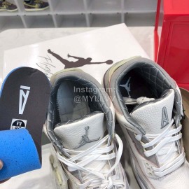 Nike Air Jordan 3 Basketball Shoes For Men White Gray