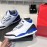 Nike Air Jordan 3 Basketball Shoes For Men White Blue