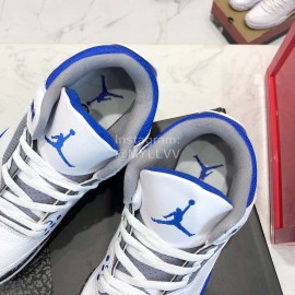 Nike Air Jordan 3 Basketball Shoes For Men White Blue