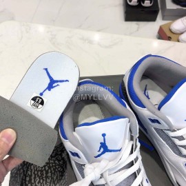 Nike Air Jordan 3 Basketball Shoes For Men White Blue
