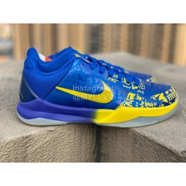 Nike Zoom Kobe 5 Sneakers For Men Blue Yellow