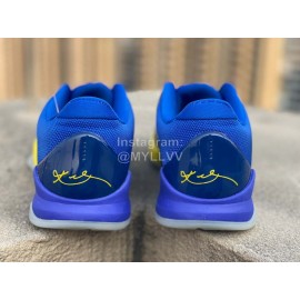 Nike Zoom Kobe 5 Sneakers For Men Blue Yellow