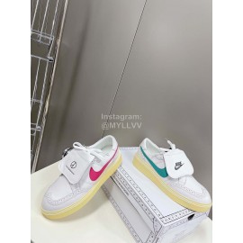 Peaceminusone Nike Casual Leather Shoes For Men And Women