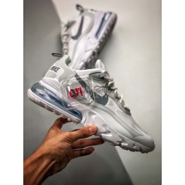Nike Air Max 270 React Running Shoes White Gray For Men And Women
