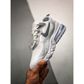 Nike Air Max 270 React Running Shoes White Gray For Men And Women