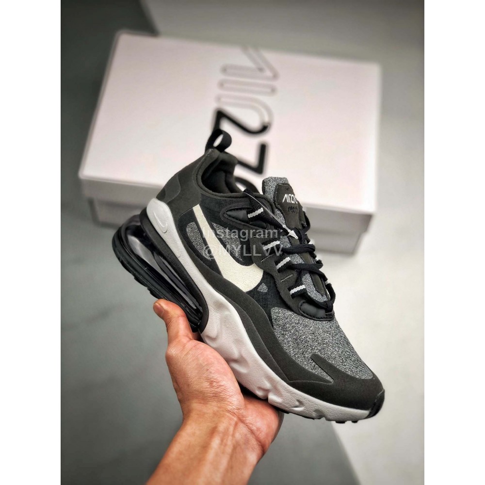 Nike Air Max 270 React Sneakers For Men And Women Gray