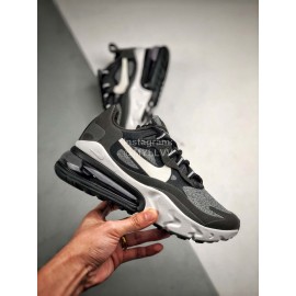 Nike Air Max 270 React Sneakers For Men And Women Gray