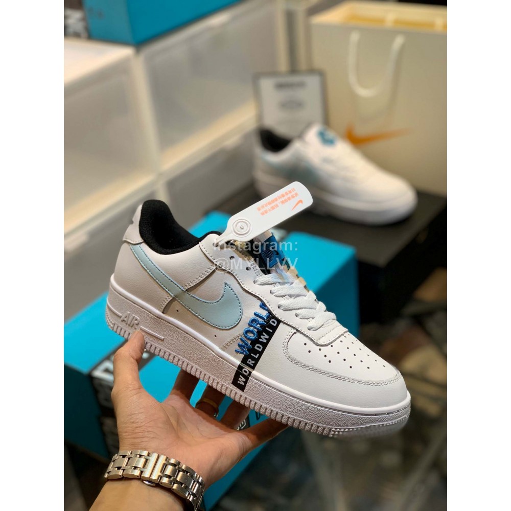 Nike Air Force 1ww Air Sole Sneakers For Men And Women Blue