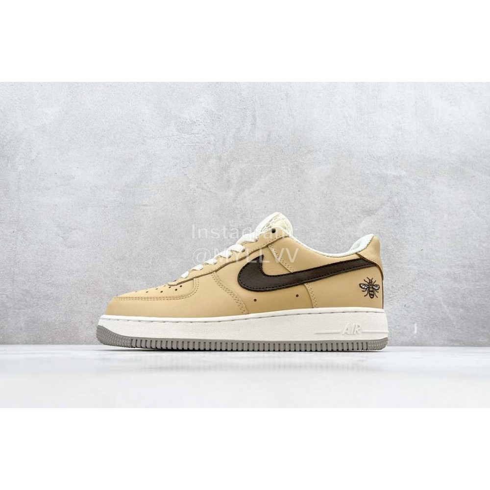 Nike Air Force 1 Manchester Bee Sneakers For Men And Women