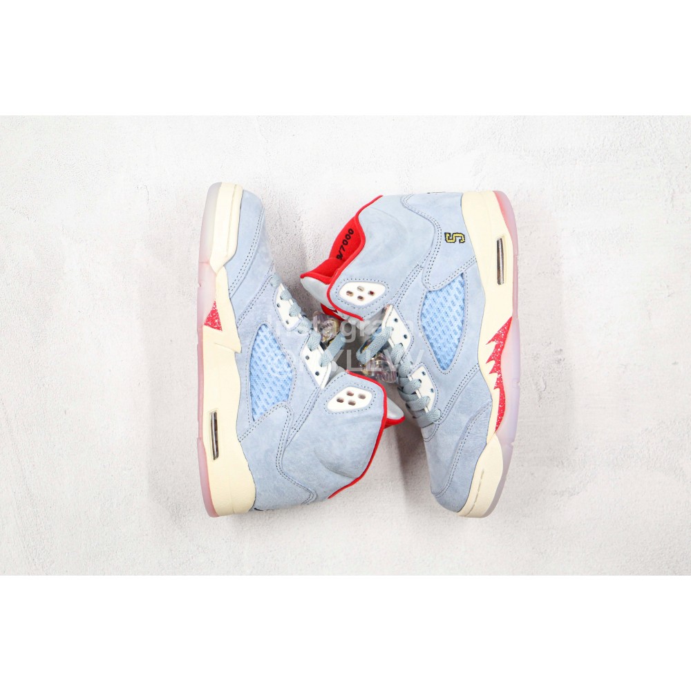 Trophy Room Nike Air Jordan 5 Ice Blue Sneakers For Men And Women