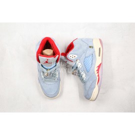 Trophy Room Nike Air Jordan 5 Ice Blue Sneakers For Men And Women