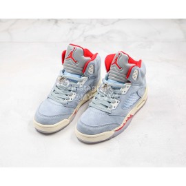 Trophy Room Nike Air Jordan 5 Ice Blue Sneakers For Men And Women