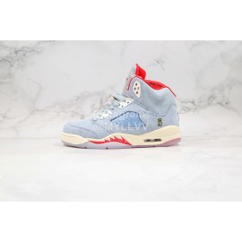 Trophy Room Nike Air Jordan 5 Ice Blue Sneakers For Men And Women