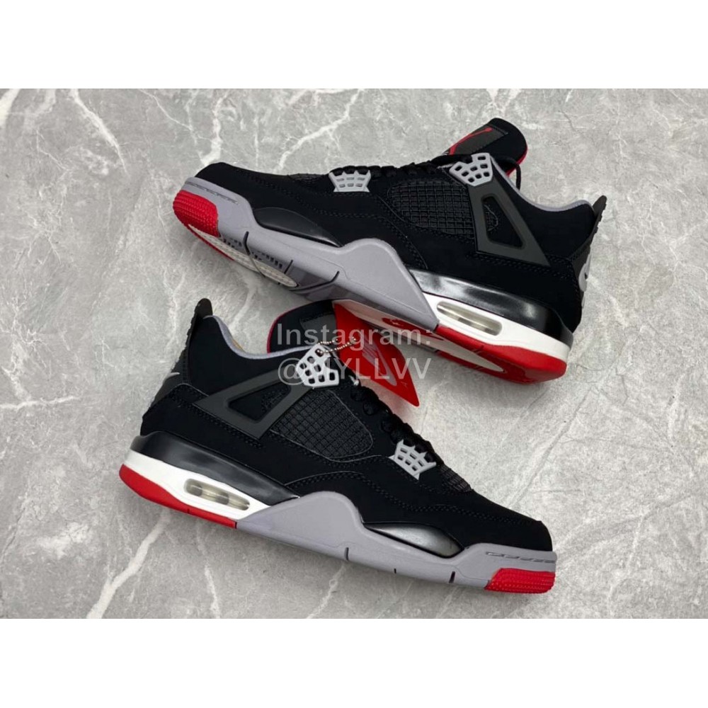 Nike Air Jordan 4 Purple Metallic Sneakers For Men 