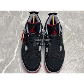 Nike Air Jordan 4 Purple Metallic Sneakers For Men 