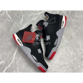 Nike Air Jordan 4 Purple Metallic Sneakers For Men 