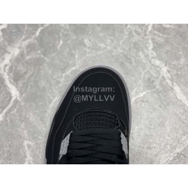 Nike Air Jordan 4 Purple Metallic Sneakers For Men 