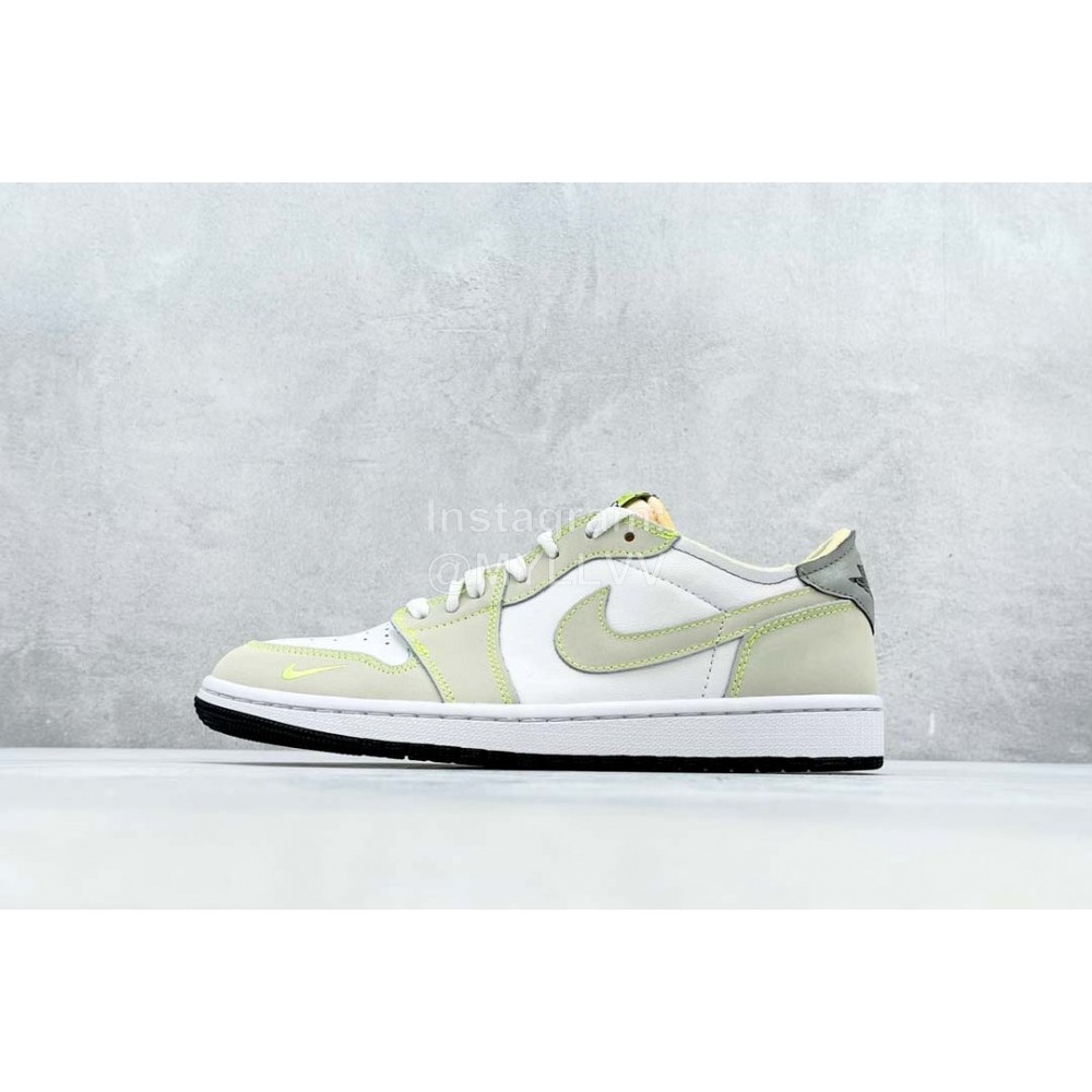 Nike Air Jordan 1 Low “Ghost Green” Sneakers For Men And Women