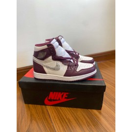 Nike Air Jordan 1 Retro High Og Bordeaux Basketball Shoes For Men And Women