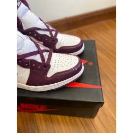 Nike Air Jordan 1 Retro High Og Bordeaux Basketball Shoes For Men And Women