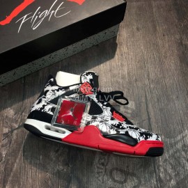 Nike Air Jordan 4 Tattoo Basketball Shoes For Men