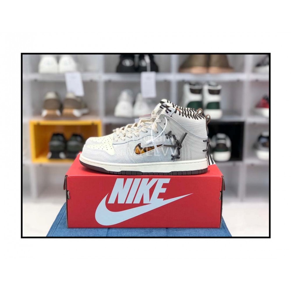 Bodega Nike Dunk Hi “Legend” Sneakers For Men And Women White