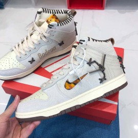 Bodega Nike Dunk Hi “Legend” Sneakers For Men And Women White