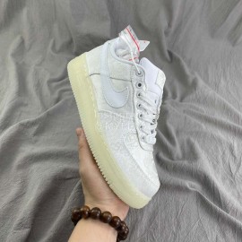 Clot Nike Air Force 1 Premium Sneakers For Men And Women White