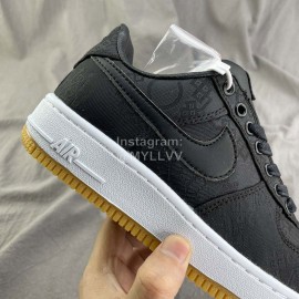 Clot Nike Air Force 1 Premium Sneakers For Men And Women Black