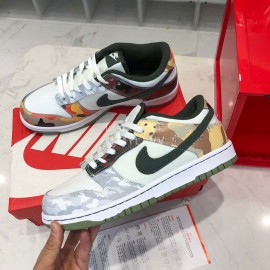 Nike Sb Low “Sail Multi-Camo” Sneakers For Men And Women 