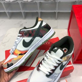 Nike Sb Low “Sail Multi-Camo” Sneakers For Men And Women 