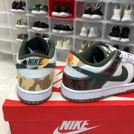 Nike Sb Low “Sail Multi-Camo” Sneakers For Men And Women 